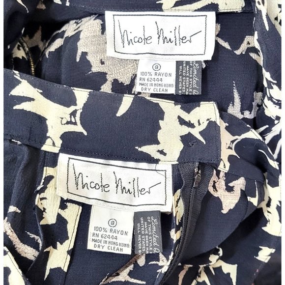 Vintage Nicole Miller 1980s Skirt and Top Set - Picture 3 of 8